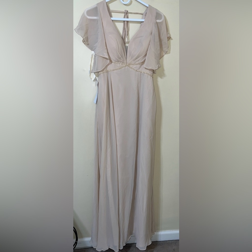 Azazie Kitr Champage A2 bridesmaid dress NWT